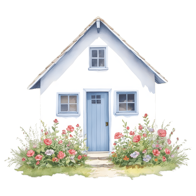 Free transparent PNG: Floral Cottage PNG with Transparent Background for Art and Design