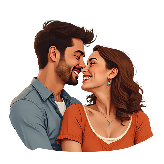 Free transparent PNG: Couple Portrait PNG Download  Ideal for Wedding Invitations, Anniversary Cards  Love-themed Projects