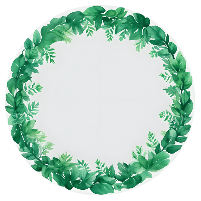 Free transparent PNG: Lush Greenery with Glowing Circular Horizon PNG