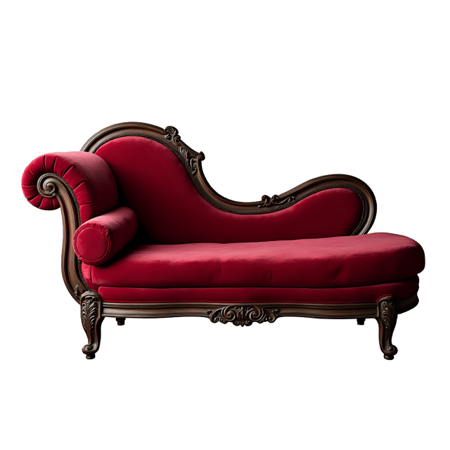 Free transparent PNG: Victorian Velvet Fainting Couch PNG Clipart  Perfect for Historical Design  Decor