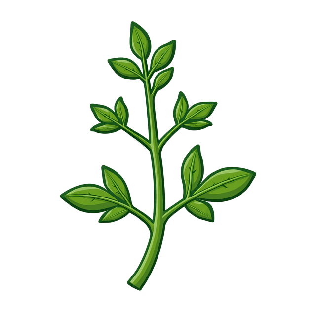 Free transparent PNG: Fresh Marjoram Sprig  Herb Clipart, free downloadable png