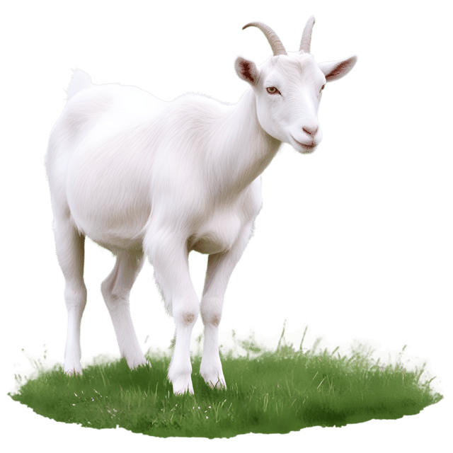 Free transparent PNG: Goat in Lush Green Meadow Transparent PNG