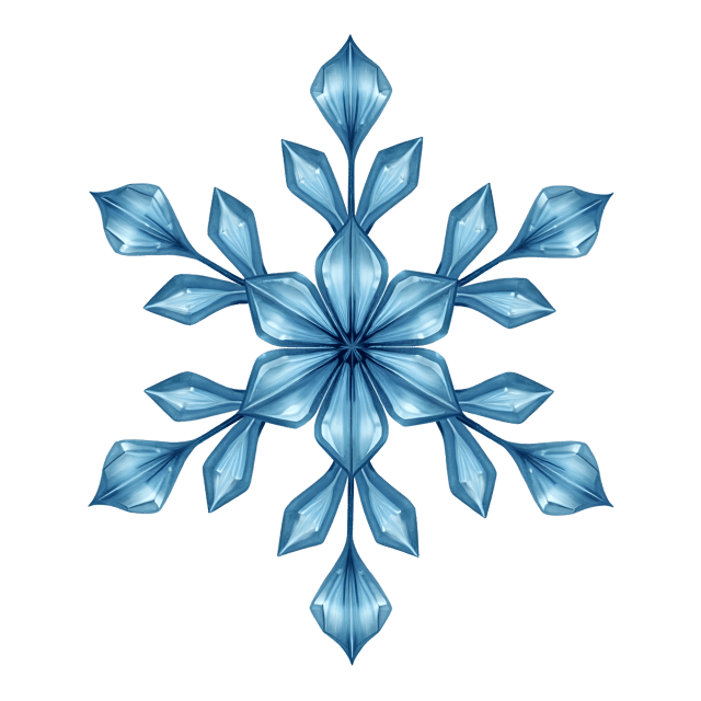 Free transparent PNG: Crystal Snowflake Watercolor Illustration for Festive and Cozy Decorations
