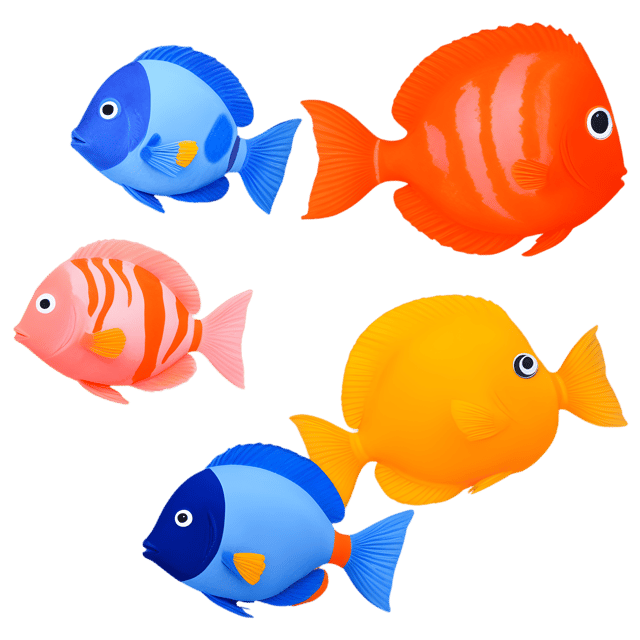 Free transparent PNG: Colorful Fish near Coral Reef Transparent PNG