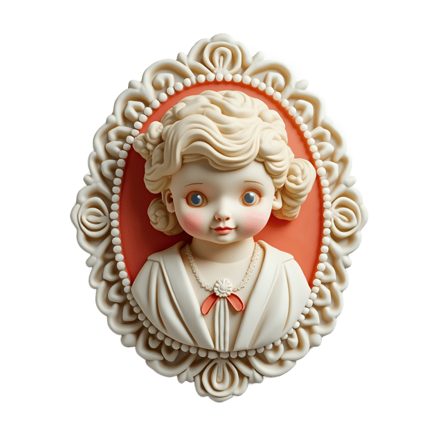 Free transparent PNG: Victorian Cameo Brooch PNG  Elegant Antiquated Jewelry for Historical Design  Collectibles