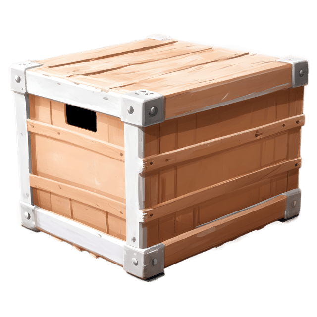 Free transparent PNG: Metal Crate on Rugged Terrain Transparent Background PNG