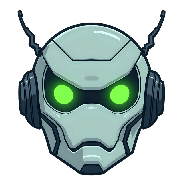 Free transparent PNG: Robot Mask with Green Eyes  Futuristic Face Mask PNG, Free Download