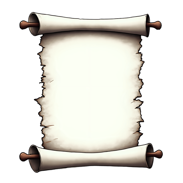 Free transparent PNG: Scroll with Curled Paper and Burnt Edge  Antique Style Clipart, free png download