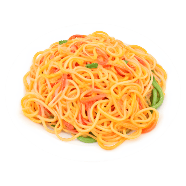 Free transparent PNG: Colorful Rainbow Spaghetti PNG with Transparent Background for Food and Artistic Use