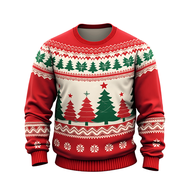 Free transparent PNG: Cozy Christmas Sweater PNG Clipart  Perfect for Holiday Designs  Crafts