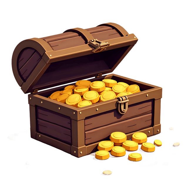 Free transparent PNG: Sunken Pirate Chest with Gold Spilling  Underwater Treasure Clipart, free download png
