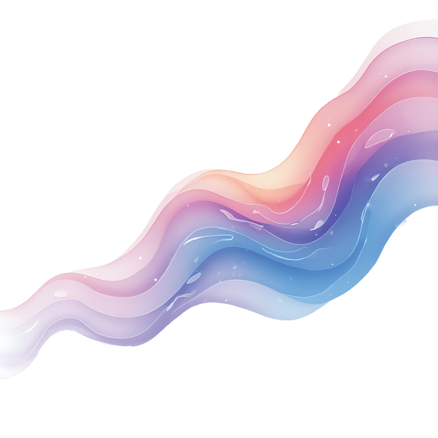 Free transparent PNG: Ethereal Glistening Color Flow PNG with Transparent Background for Artistic and Decorative Use