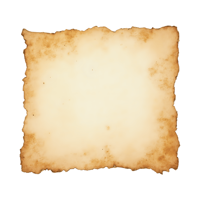 Free transparent PNG: Aged Paper Texture with Gold Trim  Vintage Design Element, free high-quality png download