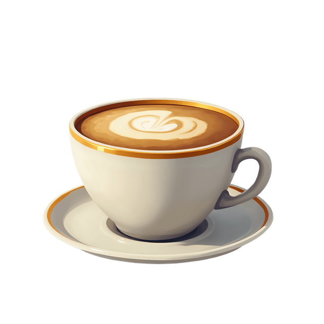 Free transparent PNG: Ristretto Shot with Gold-Rimmed Cup  Beverage Clipart, free high-quality png download