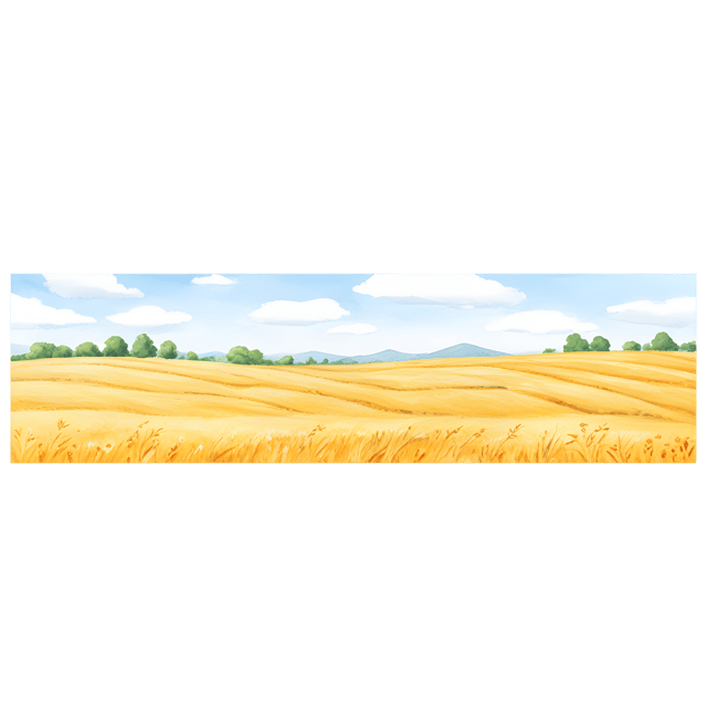 Free transparent PNG: Golden Fields PNG with Transparent Background for Nature and Agricultural Imagery