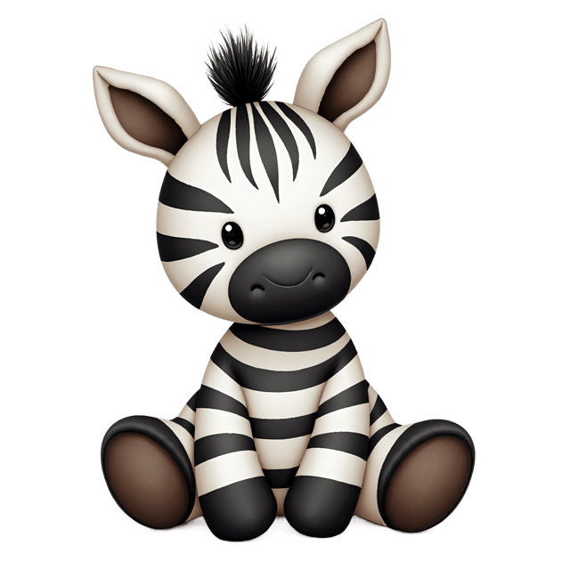 Free transparent PNG: Amigurumi Zebra  Handmade Crochet Animal Clipart, free downloadable png