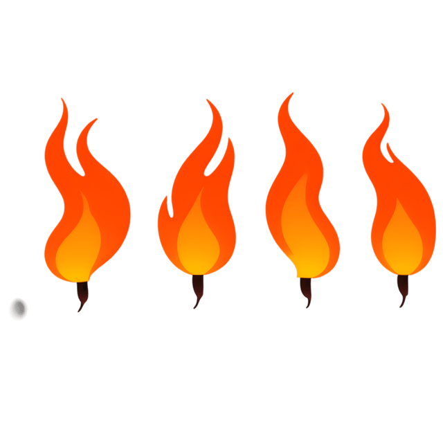 Free transparent PNG: Flickering Flame Shadow Art with Transparent Background