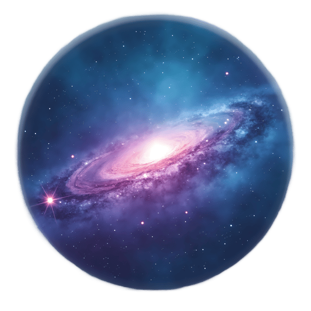 Free transparent PNG: Fuzzy Galaxy Blue and Purple PNG with Transparent Background for Space Art