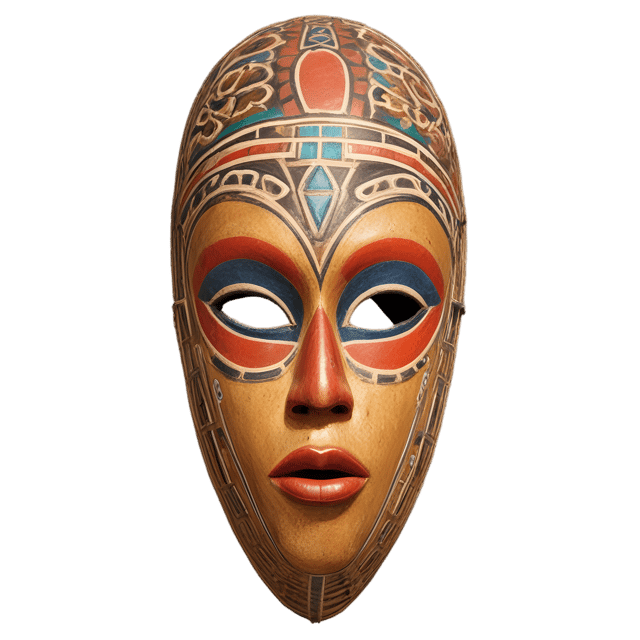 Free transparent PNG: African Mask PNG with Transparent Background for Art and Design