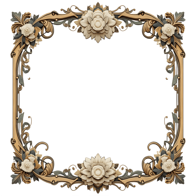 Free transparent PNG: Art Nouveau Frame PNG Clipart  Elegant Design Element for Art and Decor