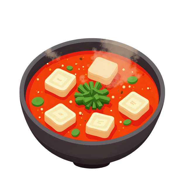 Free transparent PNG: Hot and Sour Soup with Tofu Cubes  Free Downloadable PNG Clipart