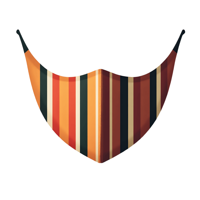 Free transparent PNG: Mask with Stripes Transparent PNG for Crafts and Design