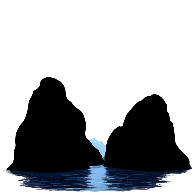 Free transparent PNG: Fjord Landscape Transparent PNG Background for Art and Design