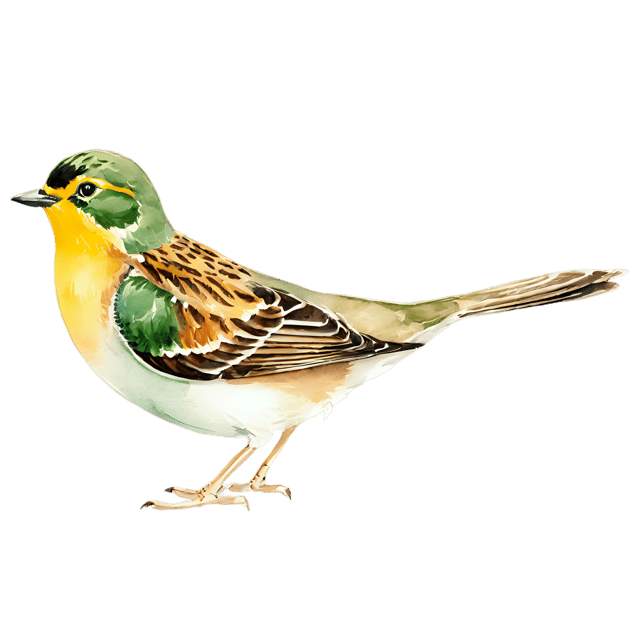 Free transparent PNG: Transparent Lark Bird Watercolor Illustration – Gentle Clipart for Nature-inspired Designs