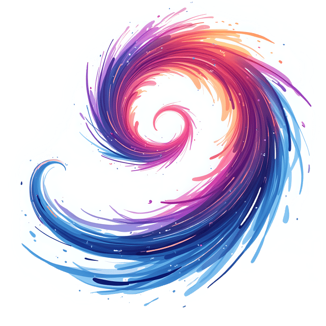 Free transparent PNG: Color Swirl in Space  Abstract Art PNG, free download with light trails