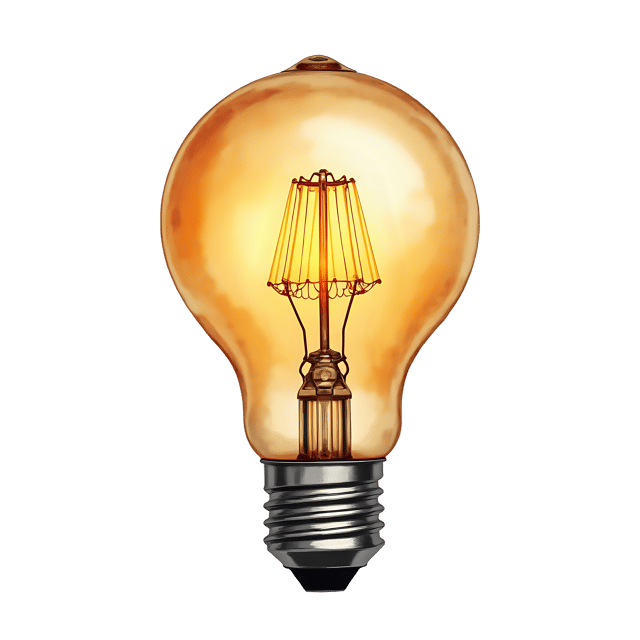 Free transparent PNG: Vintage Filament Bulb PNG with Transparent Background for Design and Decor