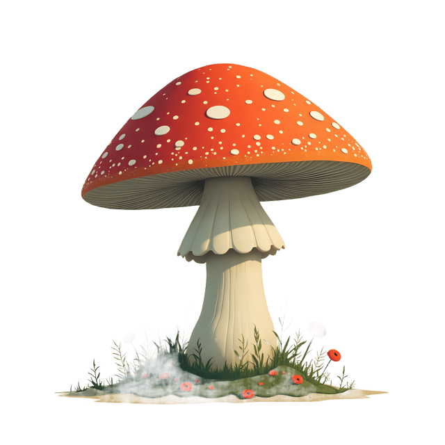 Free transparent PNG: Transparent Background Quiet Mushroom PNG for Nature Illustration and Design