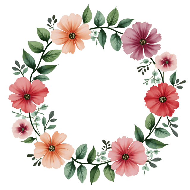 Free transparent PNG: Boho Folk Blooms  Free Artistic Flower Clipart PNG Download
