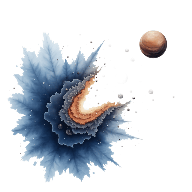 Free transparent PNG: Comet Breaking Apart  Space Theme Clipart, free transparent png download