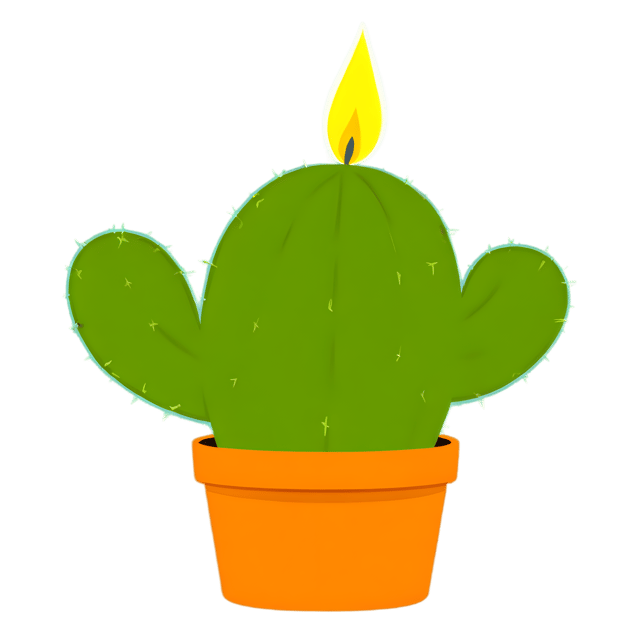Free transparent PNG: Blue Candle Cactus PNG Transparent Background