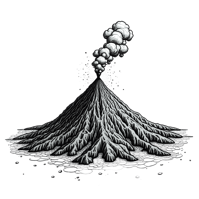 Free transparent PNG: Volcano PNG Diorama  Dynamic Earth Art for Education  Visual Projects