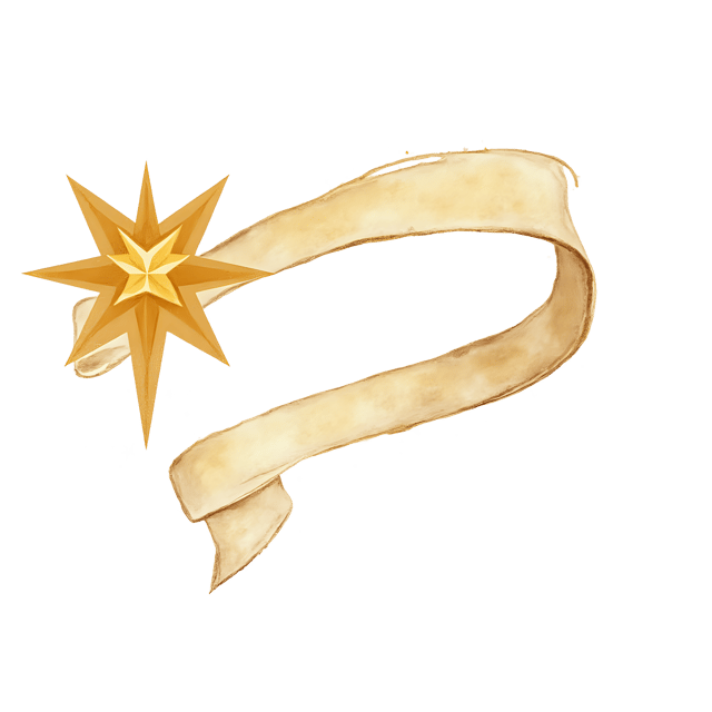 Free transparent PNG: Gold Star Ribbon with Shimmer Lines  Free Downloadable PNG Clipart