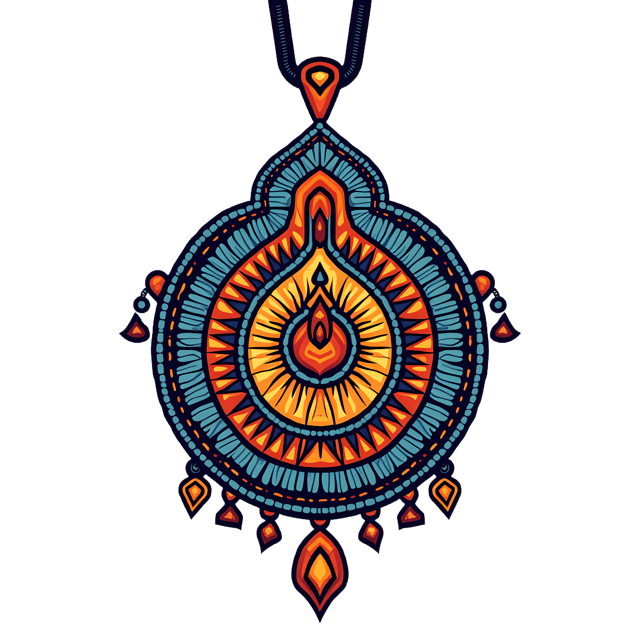 Free transparent PNG: Boho Tribal Pendant  Unique Artwork Clipart, free download png