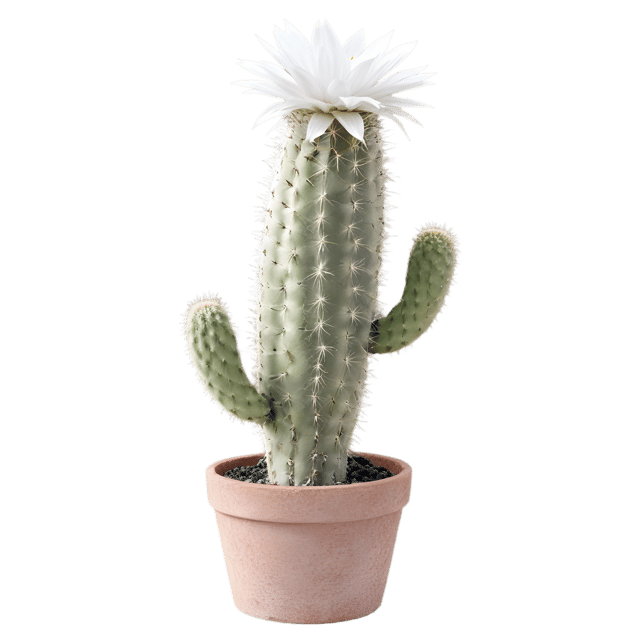 Free transparent PNG: Silver Torch Cactus PNG with Transparent Background for Plant Lovers and Art Projects