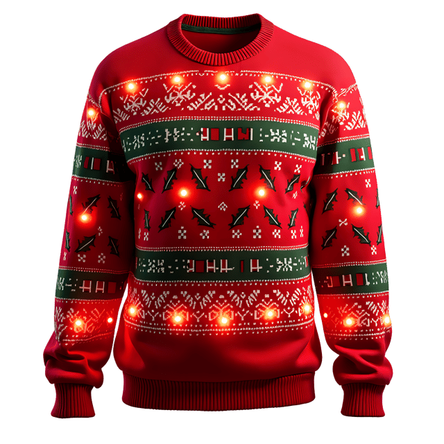 Free transparent PNG: Light-up Christmas Sweater PNG Clipart  Perfect for Holiday Crafts and Decor