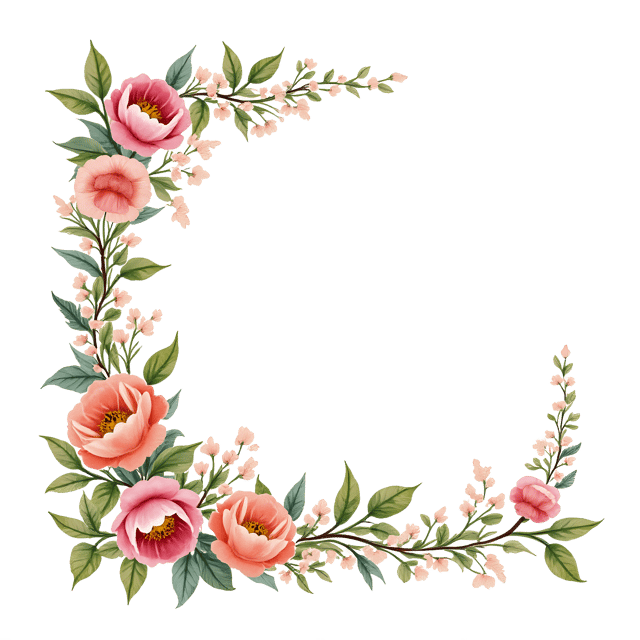 Free transparent PNG: Victorian Floral Corner Design  Free Downloadable PNG Clipart
