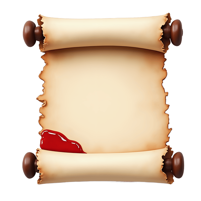 Free transparent PNG: Scroll with Darkened Tips and Red Wax  Classic Decorative Clipart, free downloadable png
