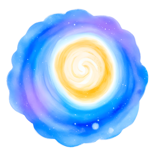 Free transparent PNG: Ethereal Paint Swirls in Cosmic Harmony PNG