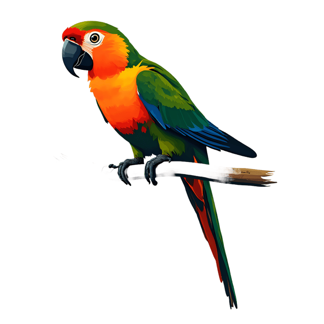 Free transparent PNG: Colorful Parrot PNG with Transparent Background for Art and Crafts