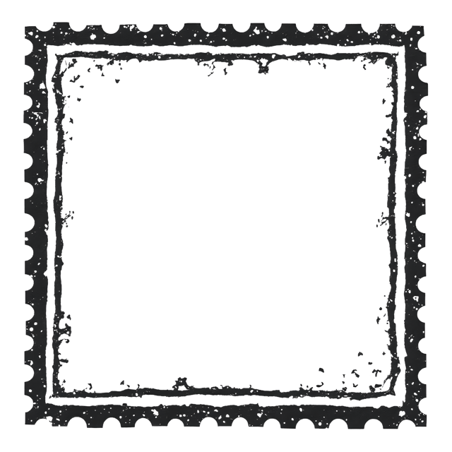 Free transparent PNG: Retro Stamp Border  Handmade Uneven Ink Line Design, Free Download PNG