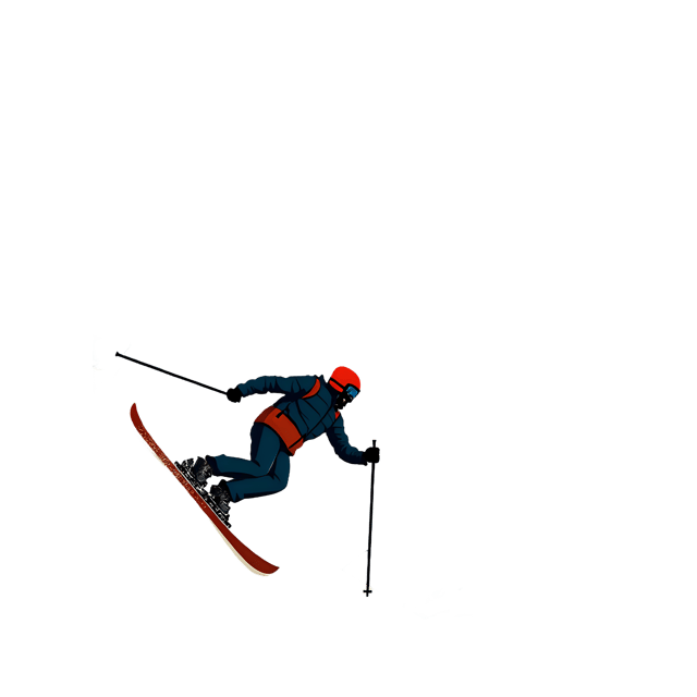 Free transparent PNG: Skier Transparent Background PNG for Winter Sports Imagery
