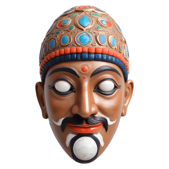 Free transparent PNG: Himalayan Mask Transparent PNG for Decorative and Artistic Use