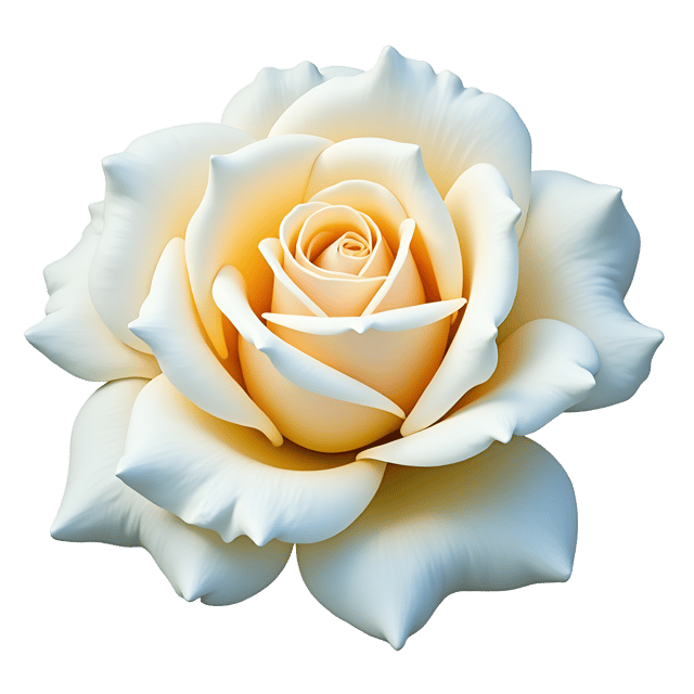 Free transparent PNG: Iridescent White Rose Clipart with Transparent Background for Elegant Design Projects