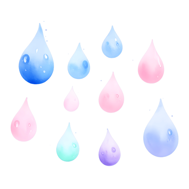 Free transparent PNG: Whimsical Droplets in Soft Light - Transparent PNG Background