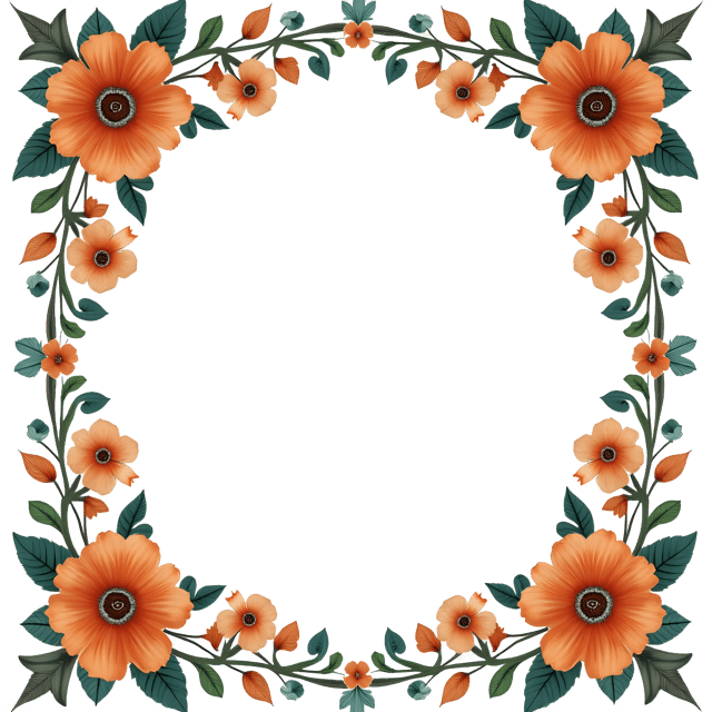 Free transparent PNG: Art Nouveau Floral Frame PNG Clipart  Perfect for Design Projects  Decor