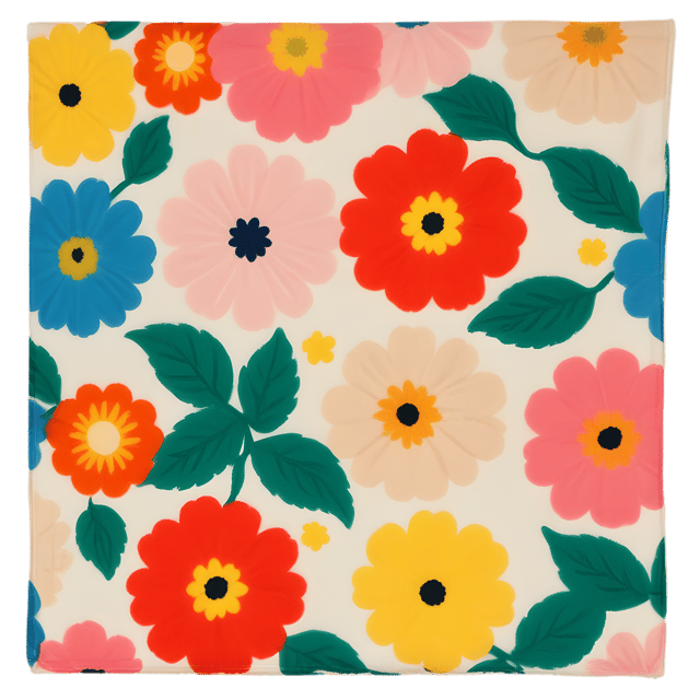 Free transparent PNG: Flowery Bedspread Transparent PNG Background for Floral Decor and Design